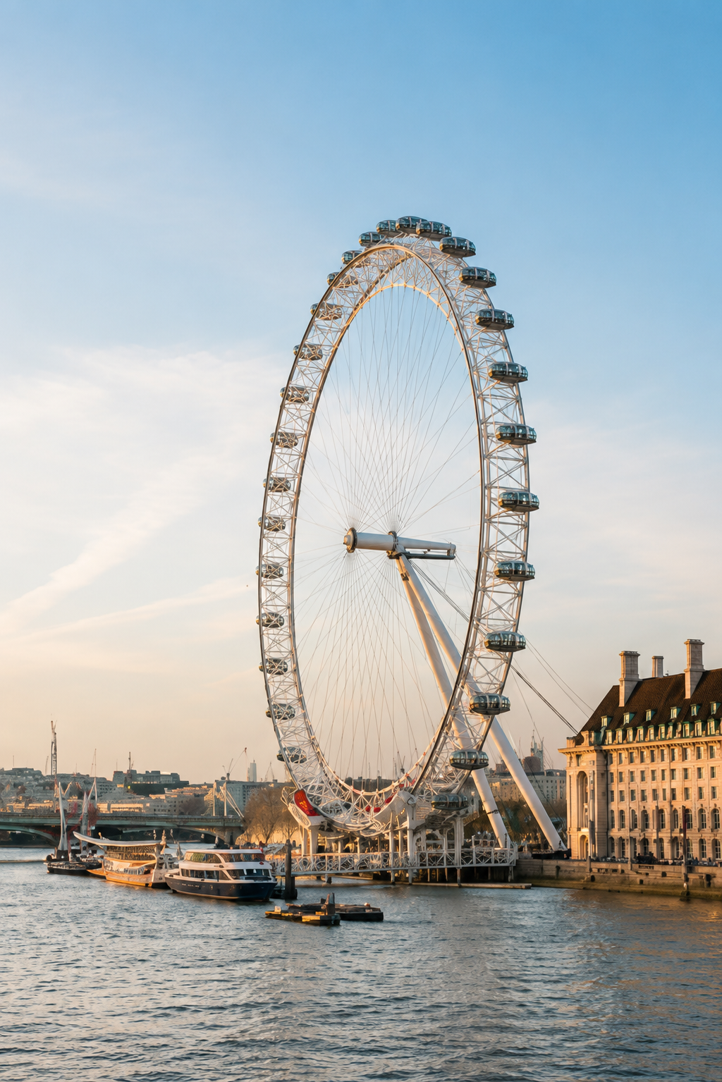 The London Eye beside the River Thames